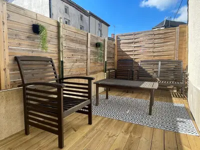 Balcon ou terrasse dans l'établissement Le Logis de Sally