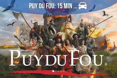 Plan de l'établissement Puy duFou 15 min T3 L'étape du Panache