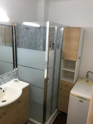 Salle de bains dans l'établissement Appartement proche Quai de la Fosse