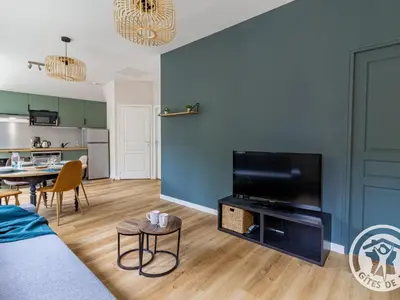Cuisine ou kitchenette dans l'établissement Maison rénovée avec jardin proche d'Angers - FR-1-622-92