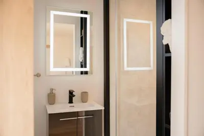 Salle de bains dans l'établissement Chez Lilie