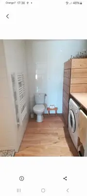Salle de bains dans l'établissement 14 La Richardiere