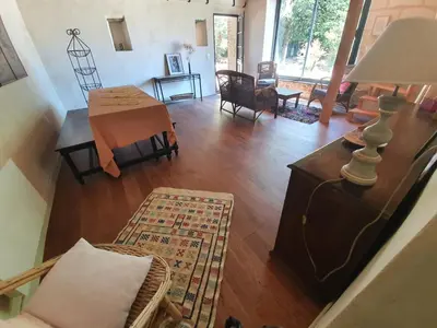 Coin salon dans l'établissement Maison de charme