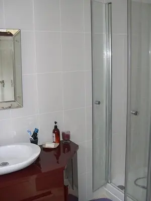 Salle de bains dans l'établissement Ame de Ville
