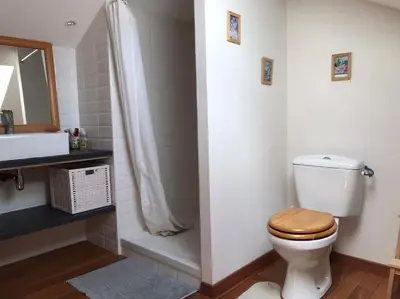 Salle de bains dans l'établissement Petite maison cosy