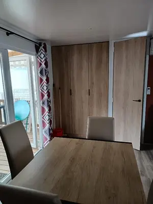Un ou plusieurs lits dans un hébergement de l'établissement MH F101 Camping Bois Masson