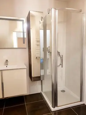 Salle de bains dans l'établissement Lil Bretech