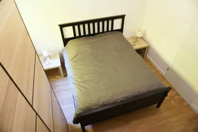 Un ou plusieurs lits dans un hébergement de l'établissement Chez Pascal Sissi -New Appart, Ile Nantes, CCgrés