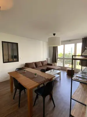 Coin salon dans l'établissement Chez Pascal Sissi -Grand Appart,Ile Nantes, CCgrés