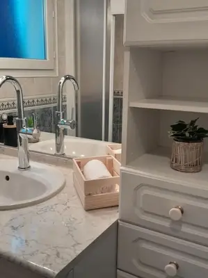 Salle de bains dans l'établissement Maison spacieuse proche Nantes 7 personnes
