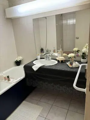 Salle de bains dans l'établissement Appartement Relaxe
