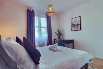 Un ou plusieurs lits dans un hébergement de l'établissement Maison des chalets, 4ch, 8p - Angers -CHU