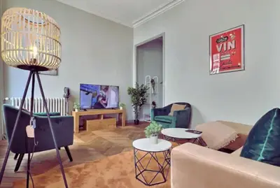 Coin salon dans l'établissement PleinCentre 4ch 2sdb 9p Angers St Denis
