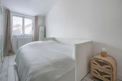 Un ou plusieurs lits dans un hébergement de l'établissement À 400m de la plage, maison renovée pour 6