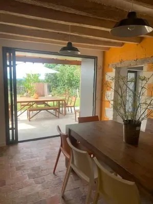 Balcon ou terrasse dans l'établissement Au temps suspendu-Les Rogeries