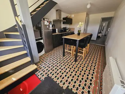 Cuisine ou kitchenette dans l'établissement Gîte de 4 chambres - Ancenis A11 - Logis du Château Rouge