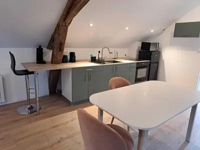Cuisine ou kitchenette dans l'établissement Loire and Baluchon