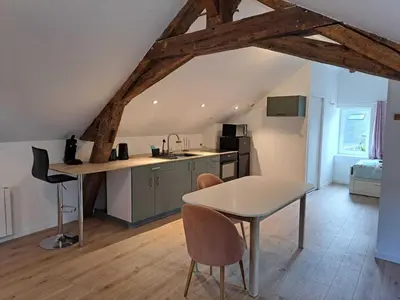 Cuisine ou kitchenette dans l'établissement Loire and Baluchon