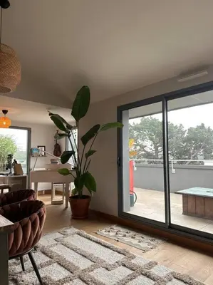 Balcon ou terrasse dans l'établissement coup de coeur rooftop vertou proche Nantes