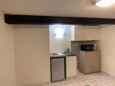 Cuisine ou kitchenette dans l'établissement Studio centre ville Angers