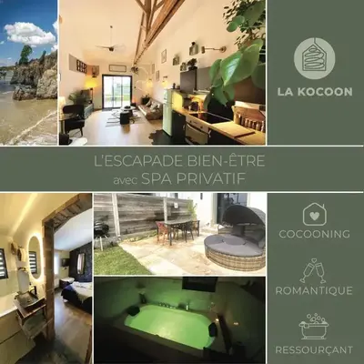 Escapade détente proche plage avec Spa privé