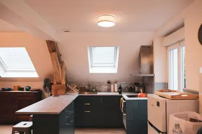 Cuisine ou kitchenette dans l'établissement Charming House with exceptional Loire view