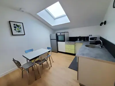 Cuisine ou kitchenette dans l'établissement Les palis de Sert