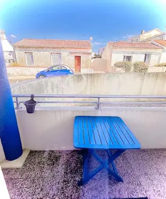 Balcon ou terrasse dans l'établissement Petit Cocon près de la grande plage