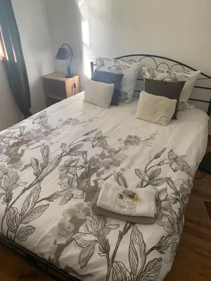 Un ou plusieurs lits dans un hébergement de l'établissement Chambre d'hôtes Sous Les Grands Chênes ZEN
