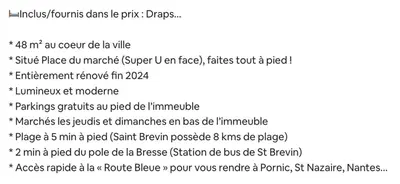 Plan de l'établissement Hyper Centre - Draps Inclus - Fibré - Parking - Local Vélos - Jusqu'à 6 personnes