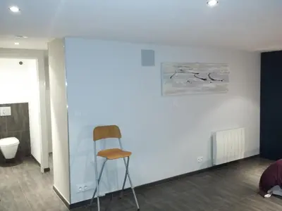 Coin salon dans l'établissement Appartement au bord de la Sèvre Nantaise