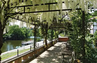 Jardin de l'établissement Appartement au bord de la Sèvre Nantaise