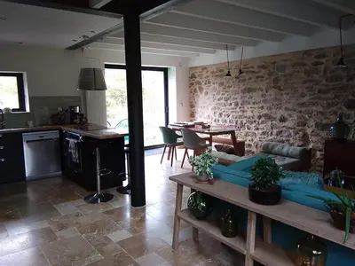 Cuisine ou kitchenette dans l'établissement L'Atelier