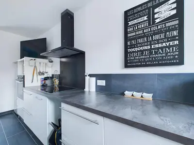Cuisine ou kitchenette dans l'établissement St Hilaire de Riez, Maison de ville pour 6
