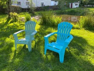 Jardin de l'établissement Les rives du Lay gîte Elbée