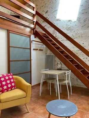 Coin salon dans l'établissement Les rives du Lay gîte Elbée