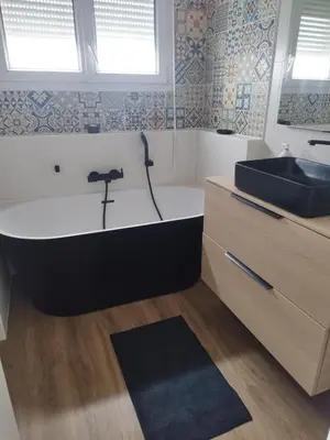 Salle de bains dans l'établissement Cozy House