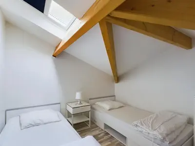 Un ou plusieurs lits dans un hébergement de l'établissement Saint-Hilaire - 350m de la plage