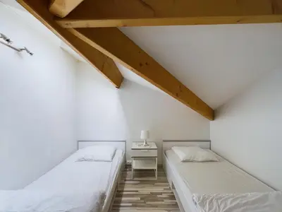 Un ou plusieurs lits dans un hébergement de l'établissement Saint-Hilaire - 350m de la plage