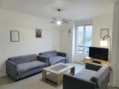 Coin salon dans l'établissement VIARME - Grand T4, 6 pers au calme en centre ville