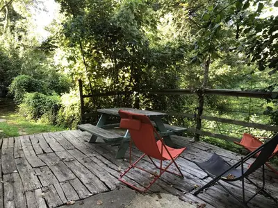 Jardin de l'établissement Le Triskel de Bertaud