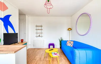 Télévision ou salle de divertissement dans l'établissement Le Memphis - T2 Gare - La Bonne Marienne