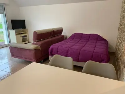 Télévision ou salle de divertissement dans l'établissement Gîte de Bonabry