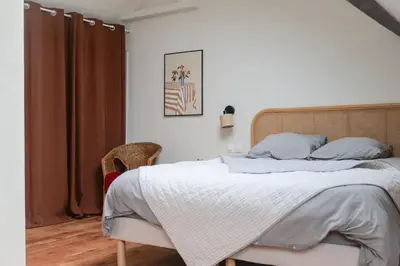 Un ou plusieurs lits dans un hébergement de l'établissement Superbe maison quartier Gare Angers 4 personnes