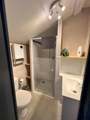Salle de bains dans l'établissement Joli Duplex - Centre ville - Amazonie
