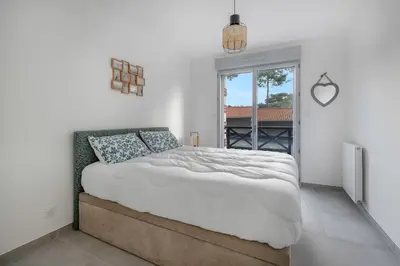 Un ou plusieurs lits dans un hébergement de l'établissement Appartement pour 4 à 150m de la Mer