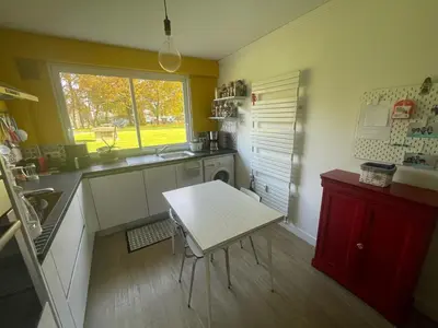 Cuisine ou kitchenette dans l'établissement Chez Rita