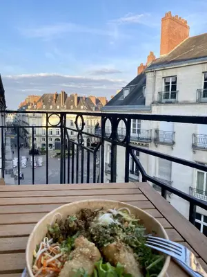 Vue générale sur la montagne ou vue sur la montagne depuis l'appartement