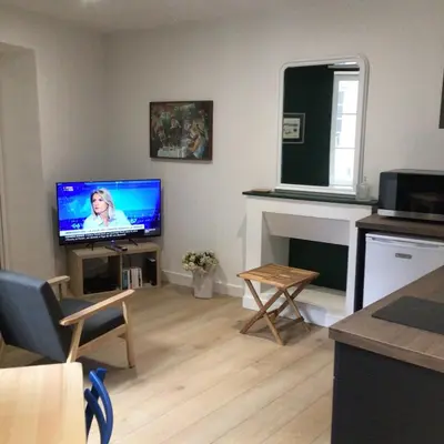 Télévision ou salle de divertissement dans l'établissement Crebillon