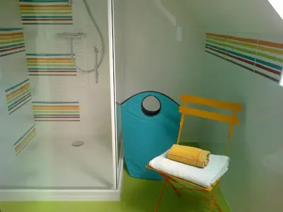 Salle de bains dans l'établissement Villa Lou Ann